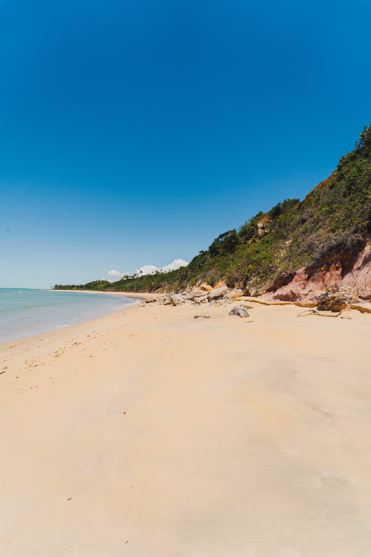 Praia deserta de Caraíva